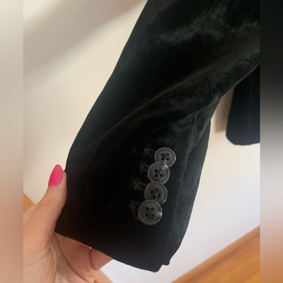 GAP Black Velvet Blazer - Picture 3 of 4